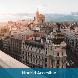 imagen de la gran vía en Madrid, sin duda una de las ciudades más accesibles en España